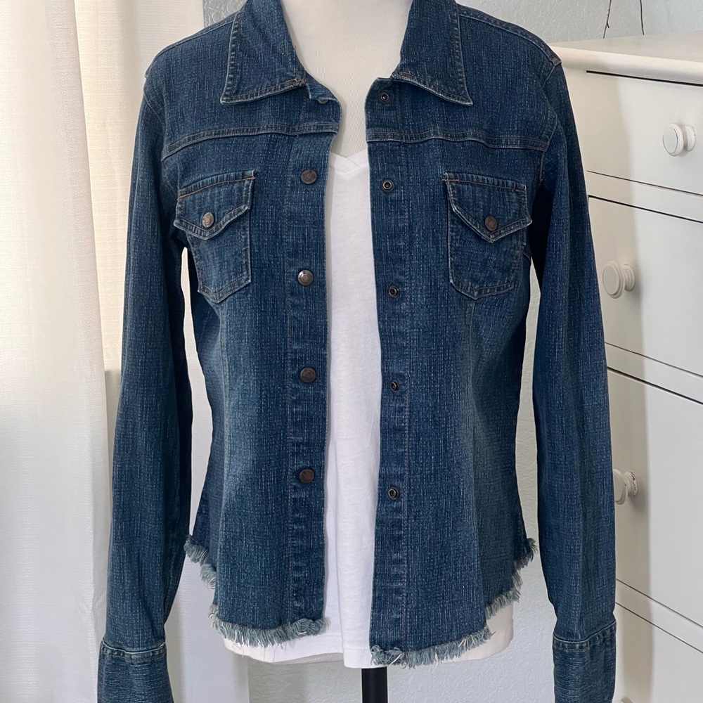 Hippy Style Snap Jean Jacket